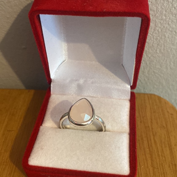 Rose Quartz Ring- Women’ Silver - Picture 3 of 5